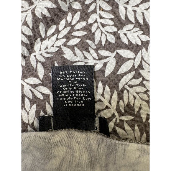 Womens Ann Taylor blouse tank. White/Brown. Sleeveless & floral. Size Small - Picture 4 of 4